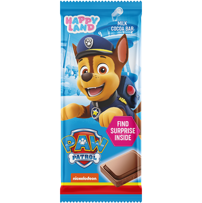 Paw Patrol milk cocoa bar Marshall 80g