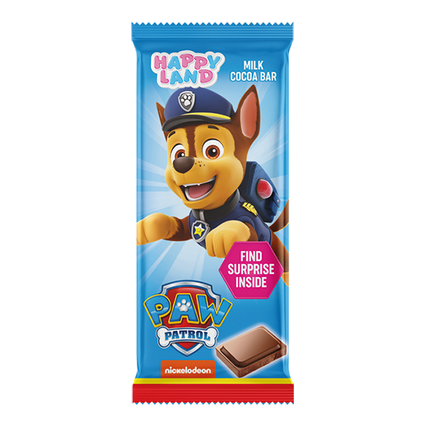 Paw Patrol milk cocoa bar Chase 30g