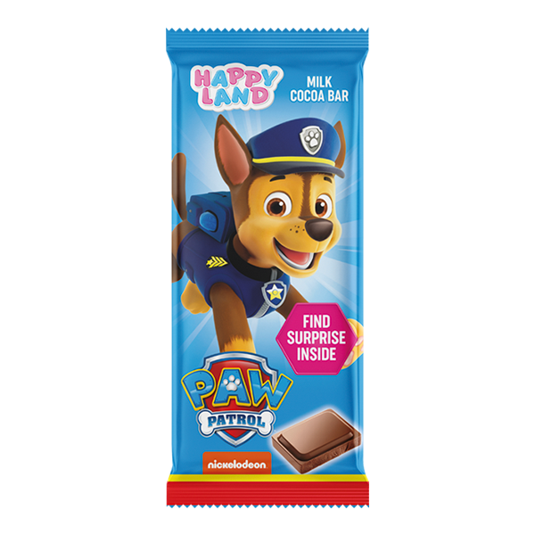 Paw Patrol milk cocoa bar Chase 30g