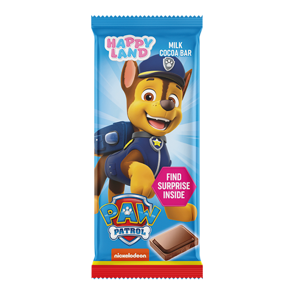 Paw Patrol milk cocoa bar Chase 30g