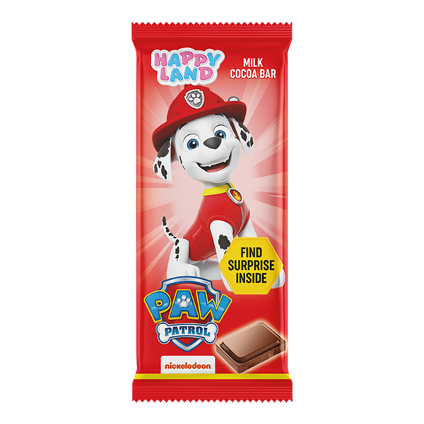 Paw Patrol milk cocoa bar Marshall 30g