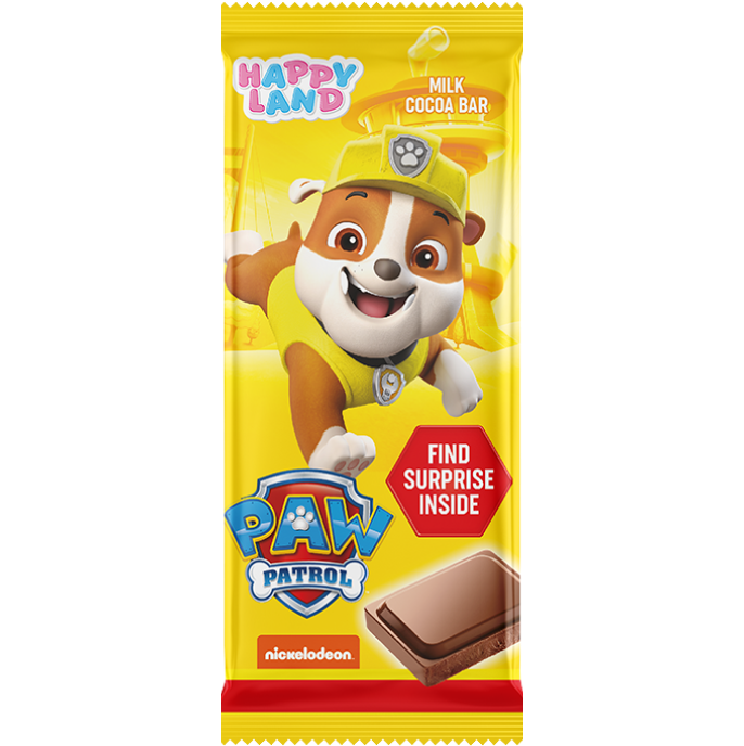 Paw Patrol milk cocoa bar Rubble 80g